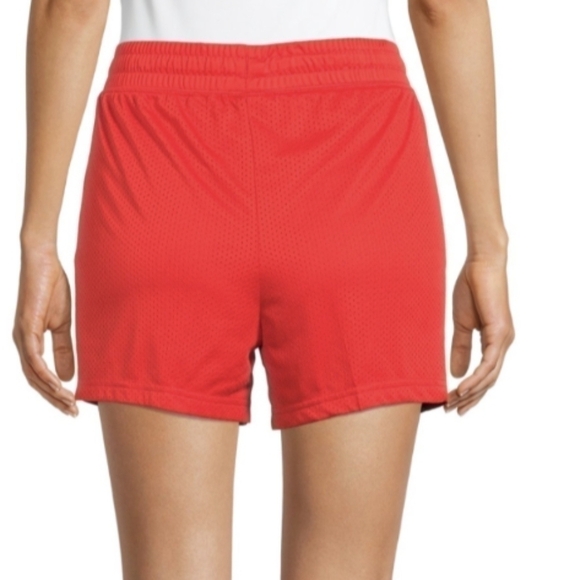 𝅺ATHLETIC Works Women's Mesh Shorts In Red Size XL 16-18 New - Picture 4 of 6